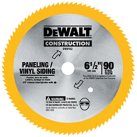 DEWALT DeWalt DW9153 6.5 in. 90 Teeth Steel Blade 3085933